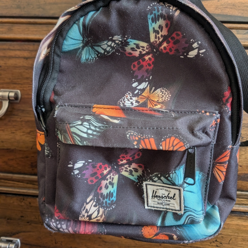 Herschel Butterfly Print Mini Backpack